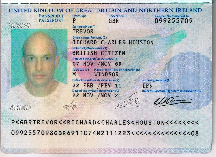 10Richard Trevor passport