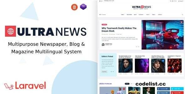 1665157356 ultranews laravel newspaper blog and magazine multilingual system