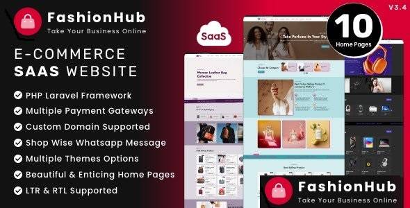 1705064175 fashionhub saas ecommerce website builder for seamless online business