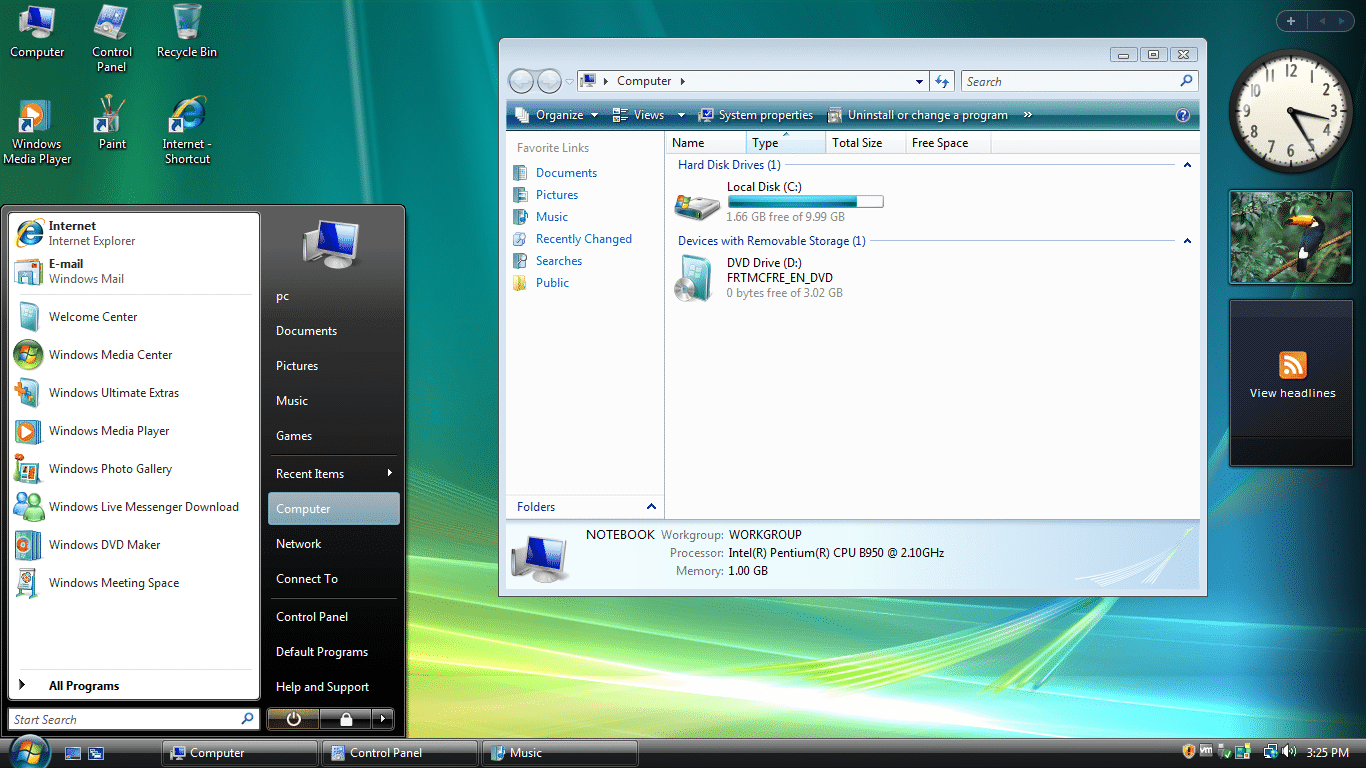 2 Windows Vista English Desktop