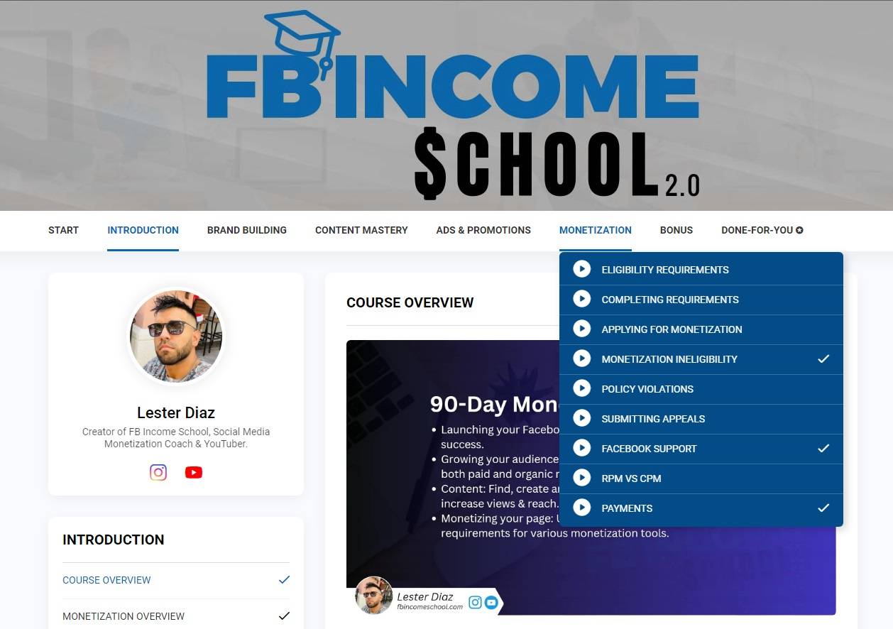 842349007978FB Income School Membership