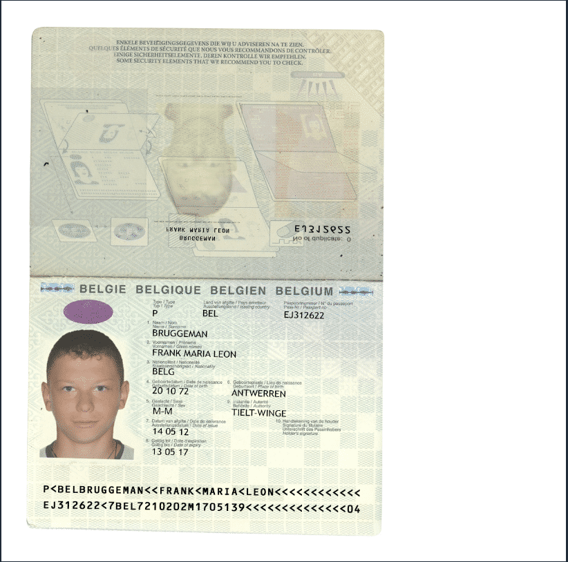 Belgian passport