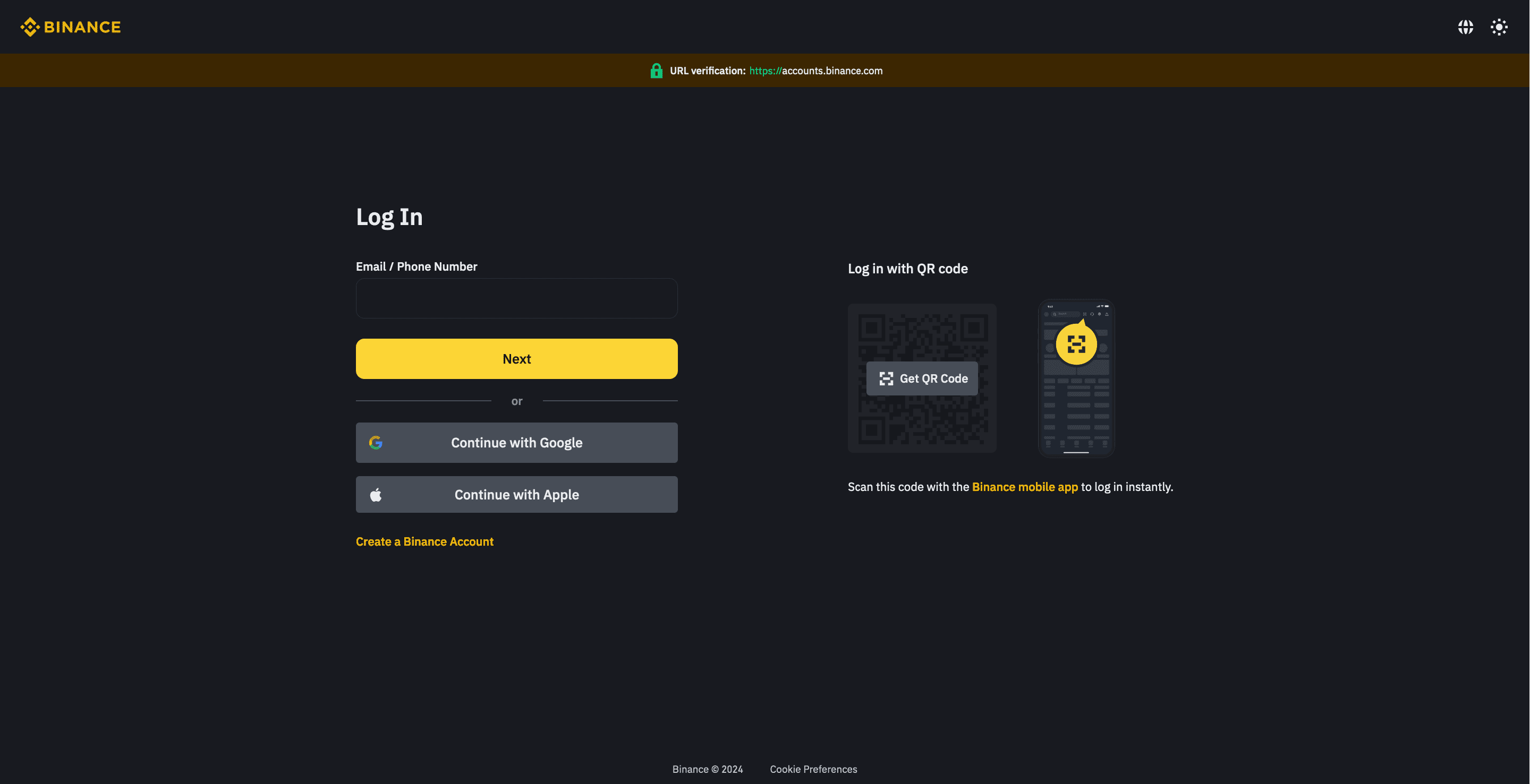 Binance scam page 2024 live controle homepagescam