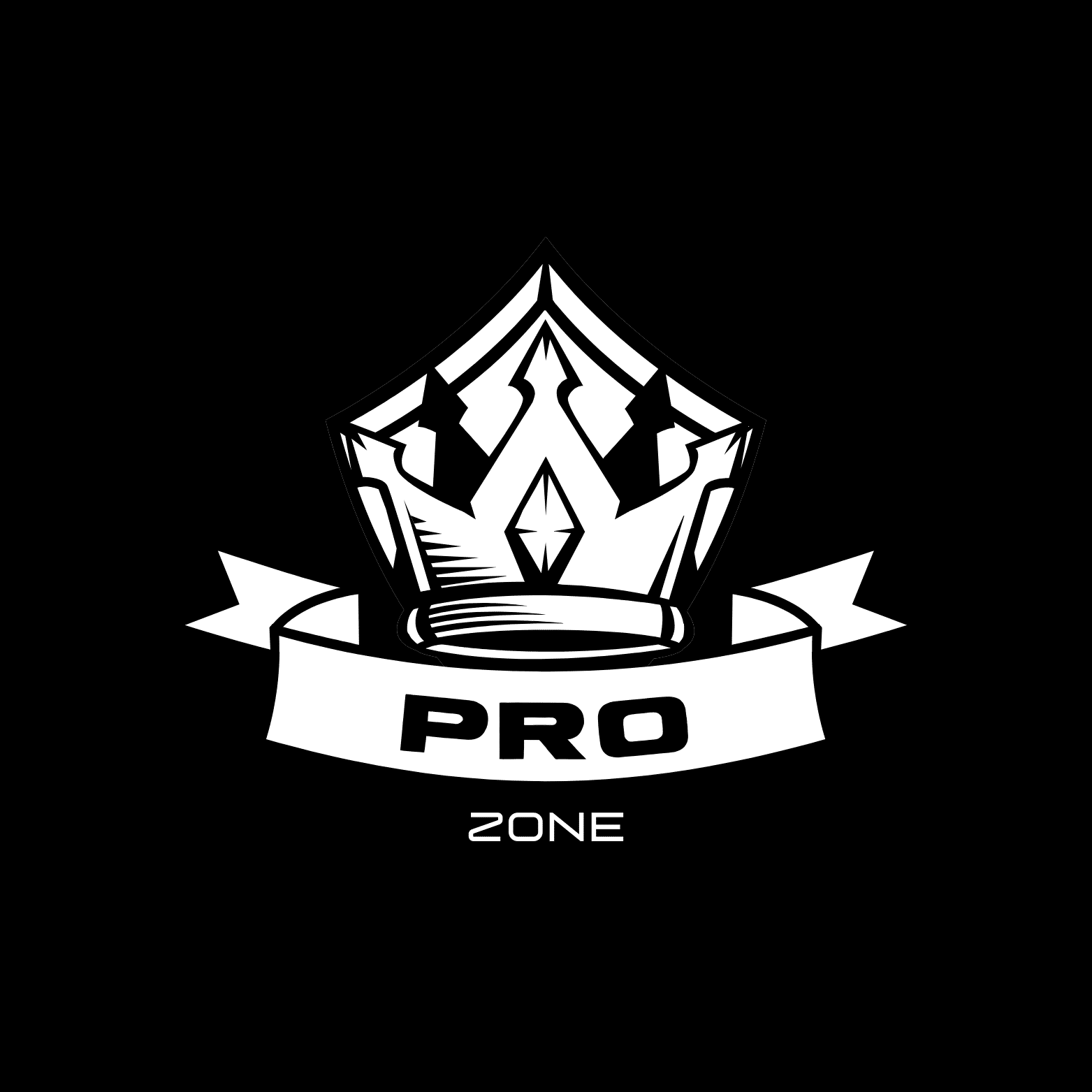 Black and White Crown Gaming Logo