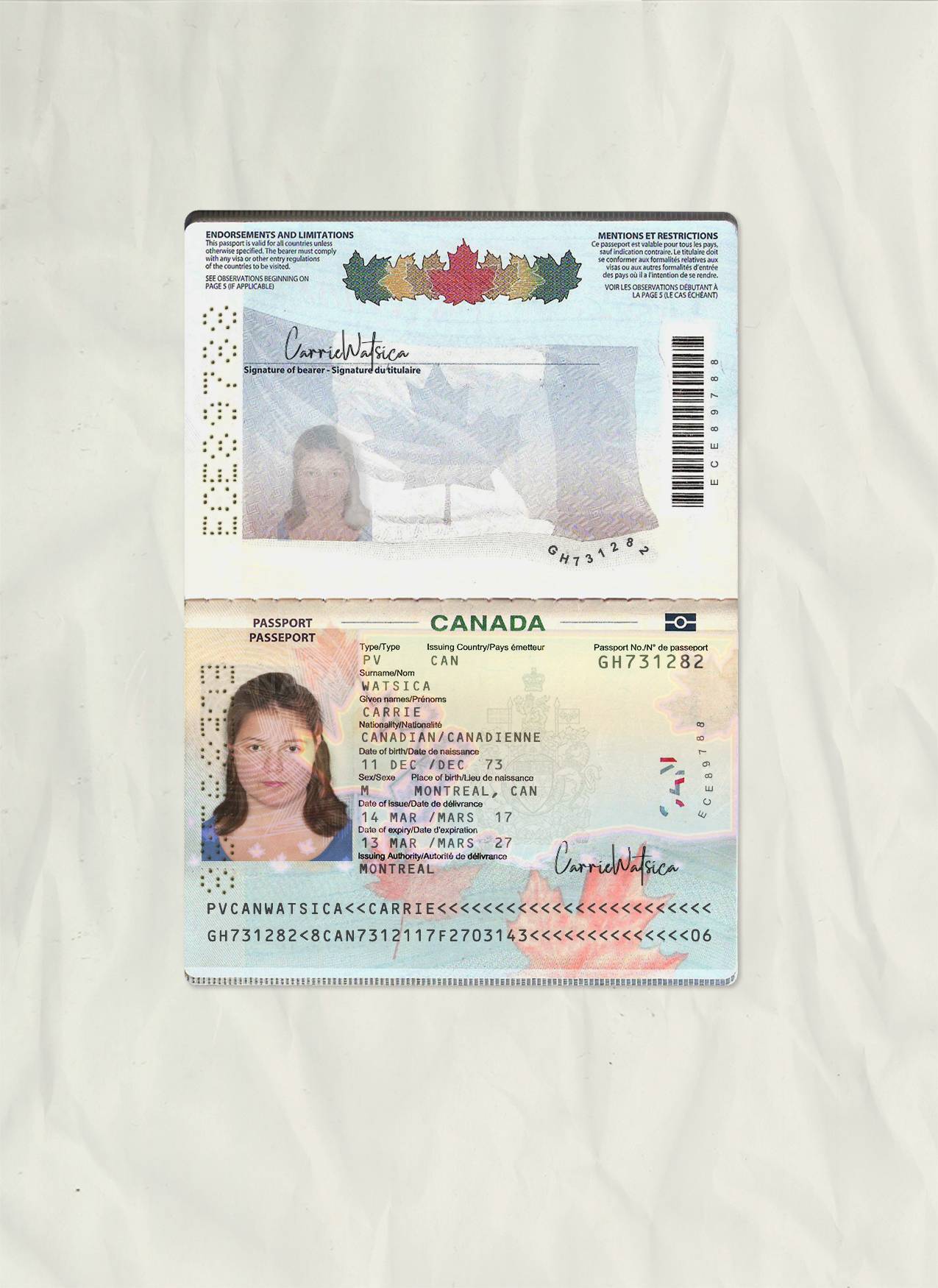 Canada Passport new 3