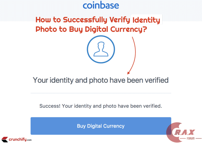 Coinbase photo and passport identity verification