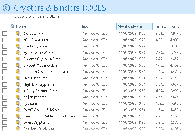 Crypters binders tools