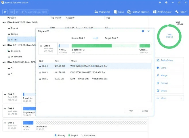 Easeus partition proof