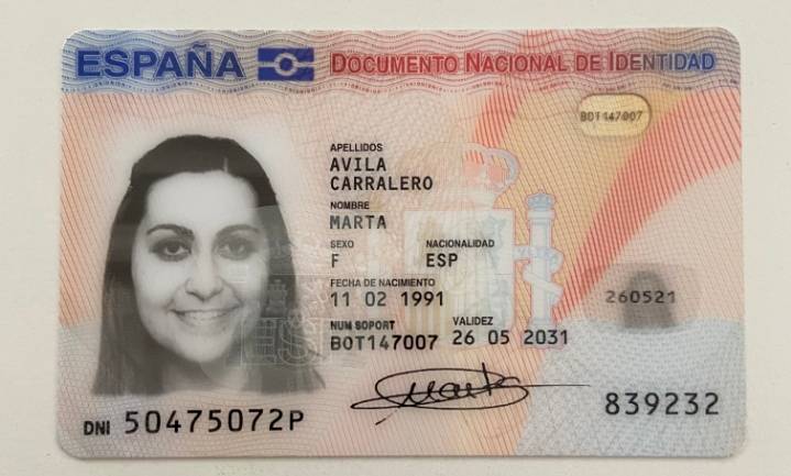 Espana driver license