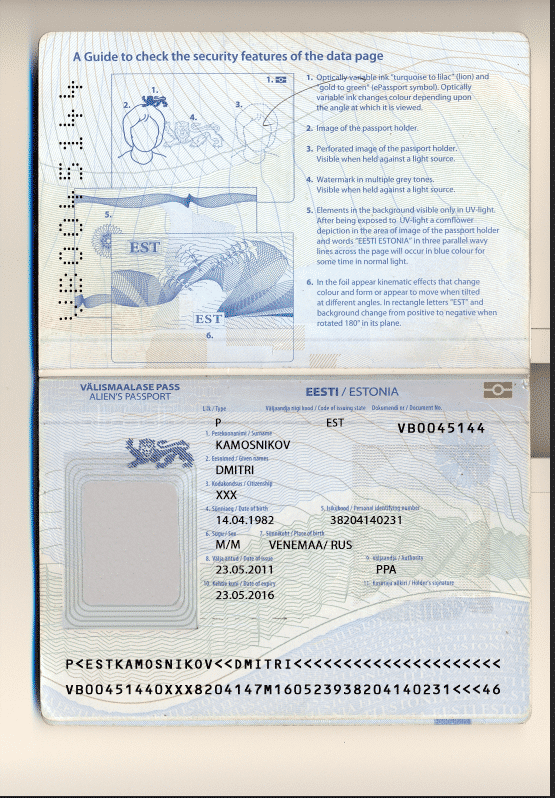 Estonian passport