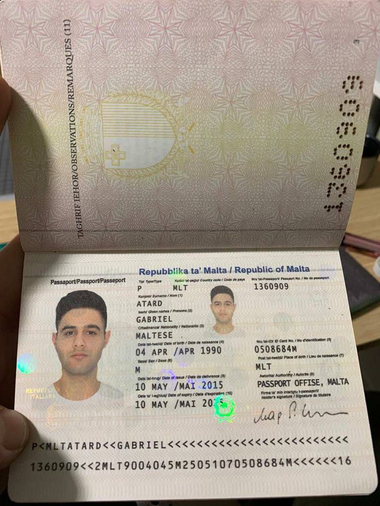 Europe Republic of Malta real valid passport scan