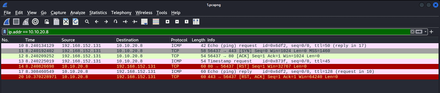 nmap ICMP scan -2