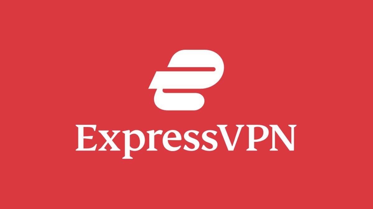 Expressvpn vertical logo white on red