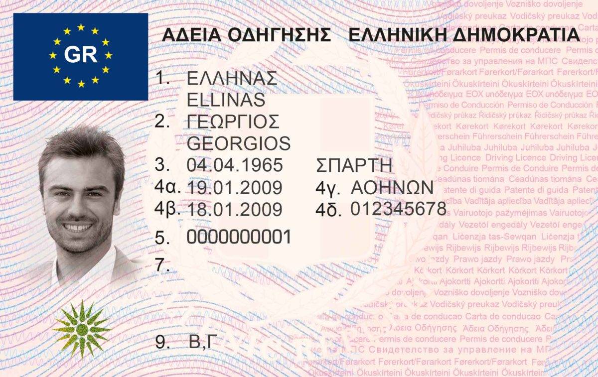 Fake driving license greece 0