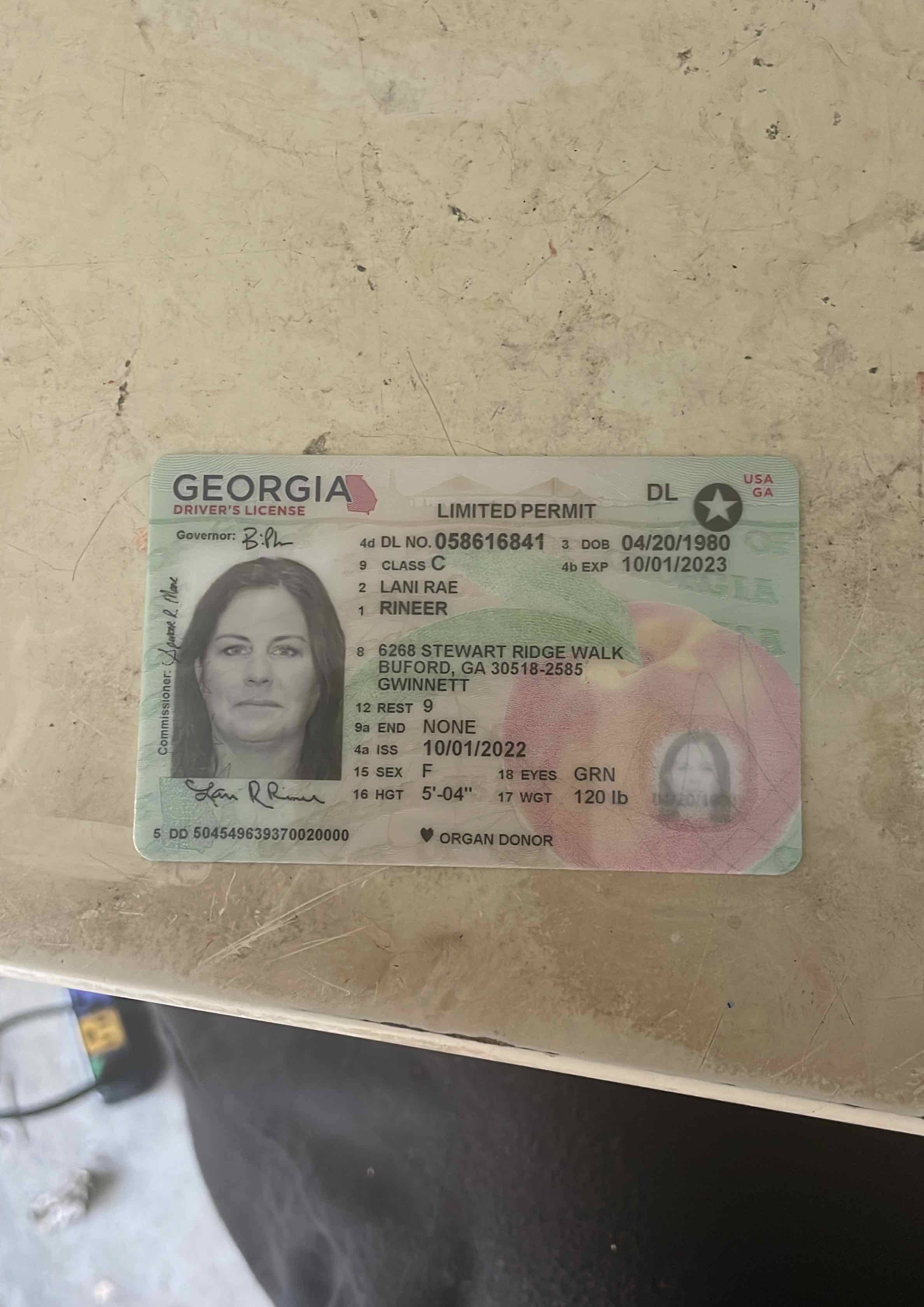 Georgia driver license