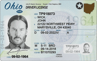 Ohio Driver License NEWf