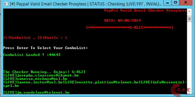 Paypal Valid Email Checker ProxyLess By G KLIT 660x330