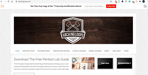 Hacking Loops - Best Free Ethical Hacking Learning Websites | TechApprise