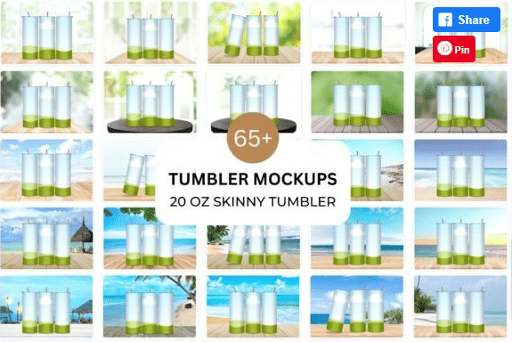 Skinny Tumbler Mockup Bundle for Canva Graphic by Mockup Designs  Creative Fabrica