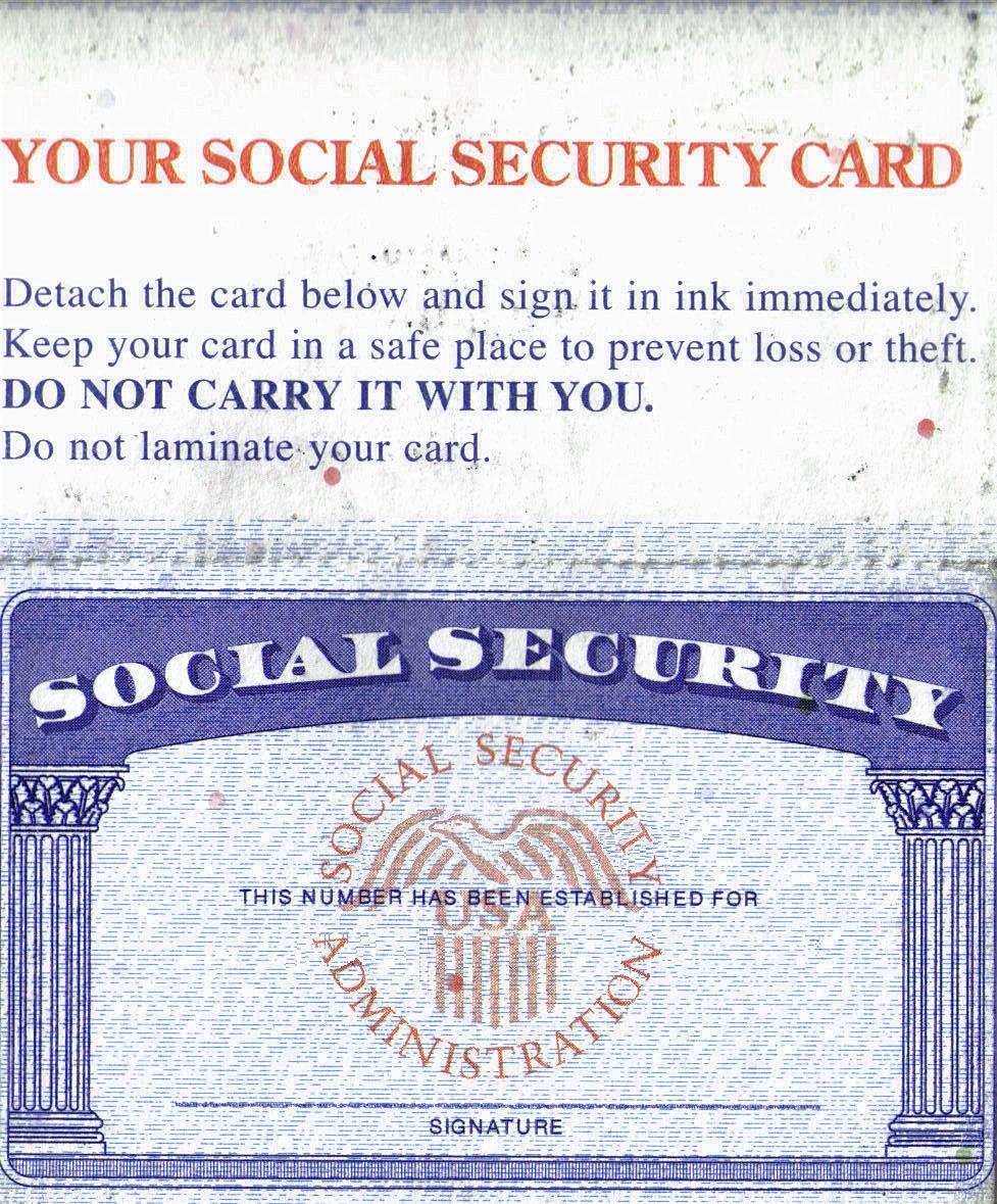 Socialsecuritycard template