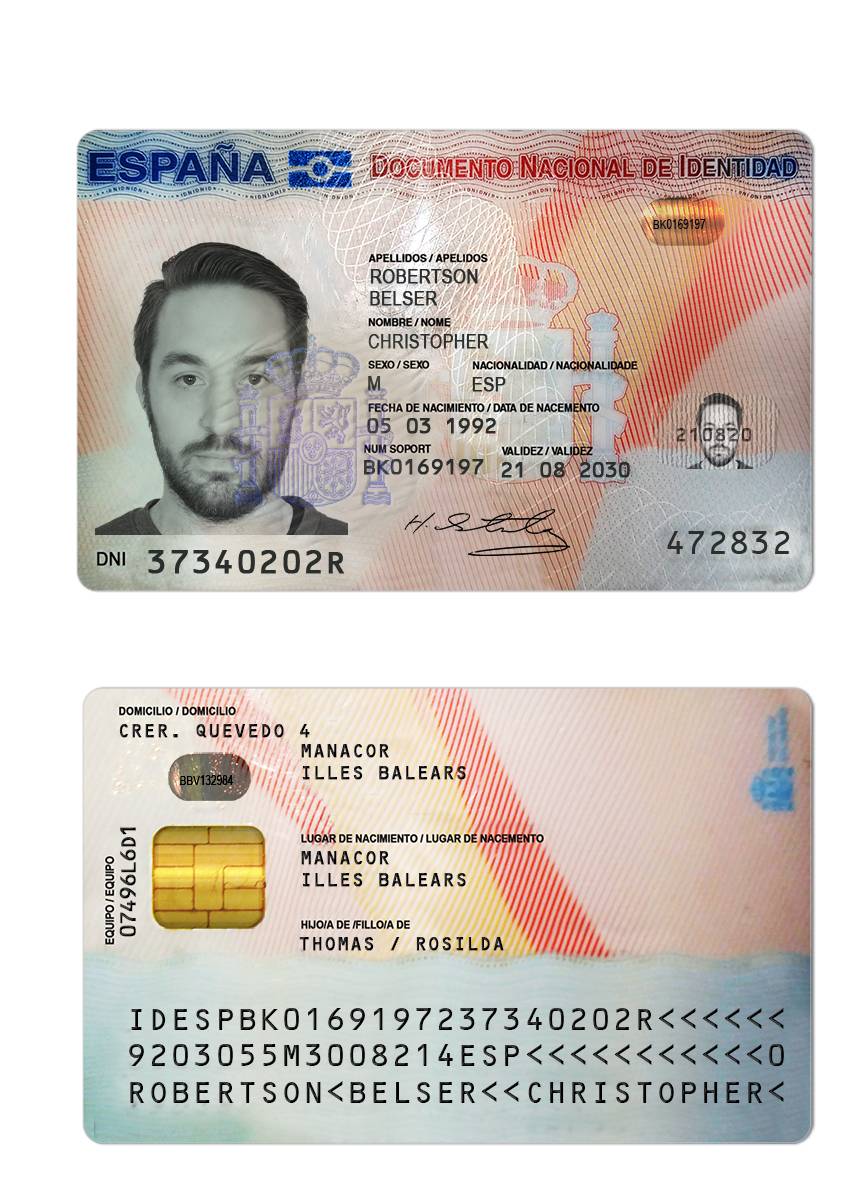 Spain ID V1 scan