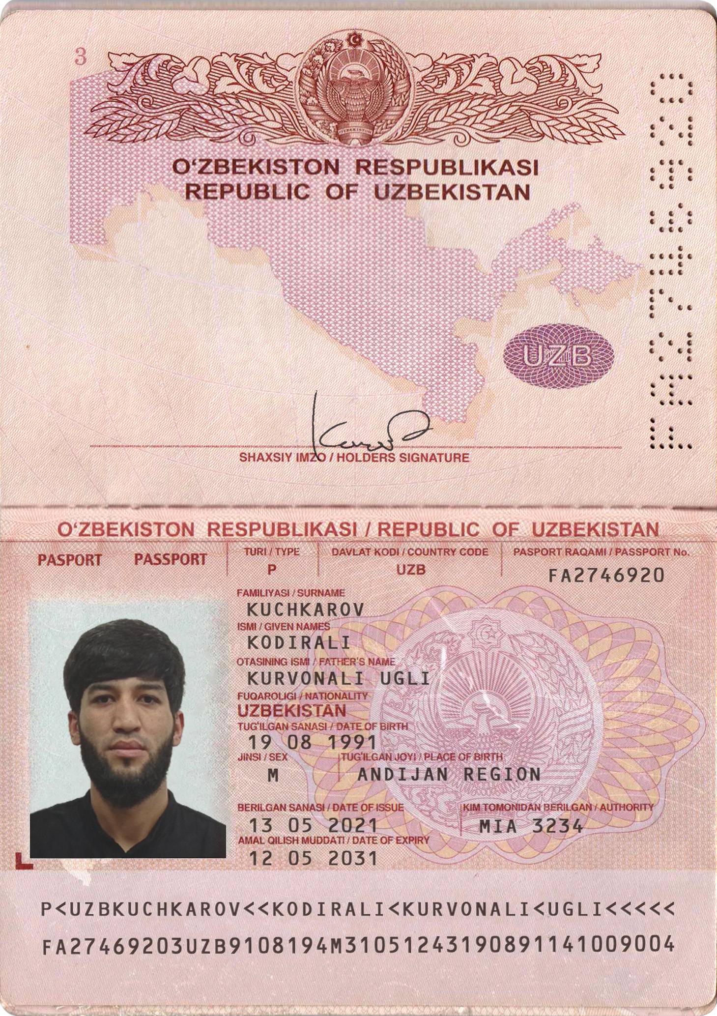 Uzbekistan Passport 2021