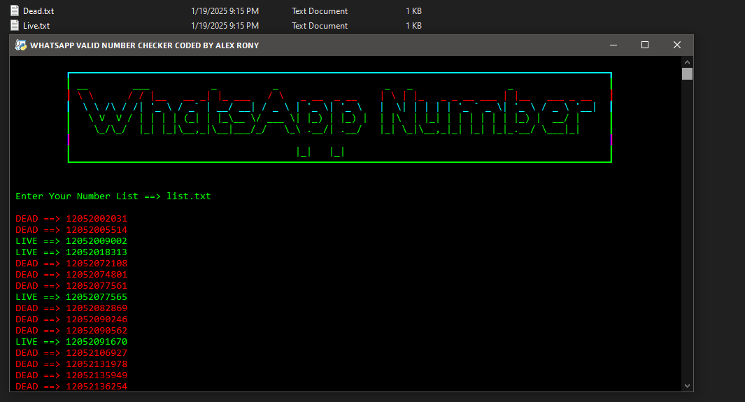 WhatsApp Number Validator