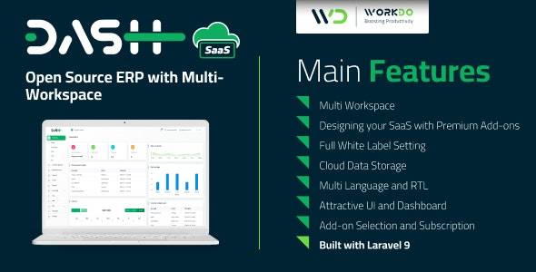 Workdo dash saas preview