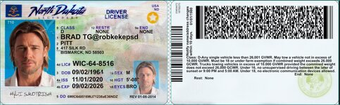 North Dakota Driver License NEW