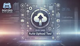 DALL·E 2024-10-16 19.54.45 - A modern digital-themed banner for a 'Discord Auto Upload Tool.'...webp