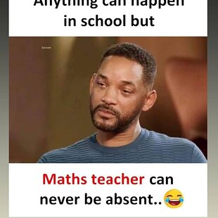 Maths teacher meme