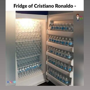 Fridge of Cristiano Ronaldo