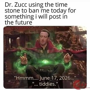 Dr. Strange + Mark Zuckerberg meme