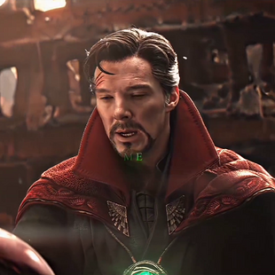 Dr. Strange looking into alternate futures