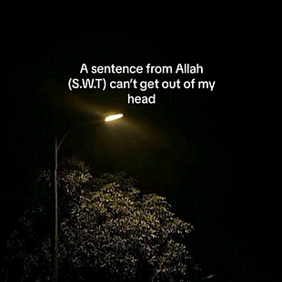 A sentence from Allah (S.W.T)