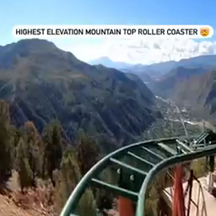 Highest mountain roller coaster         #shorts - Copy.mp4