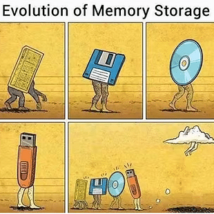 Evolution of memory storage :D