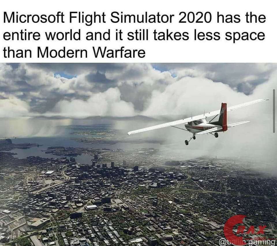 Flight simulator + MW meme