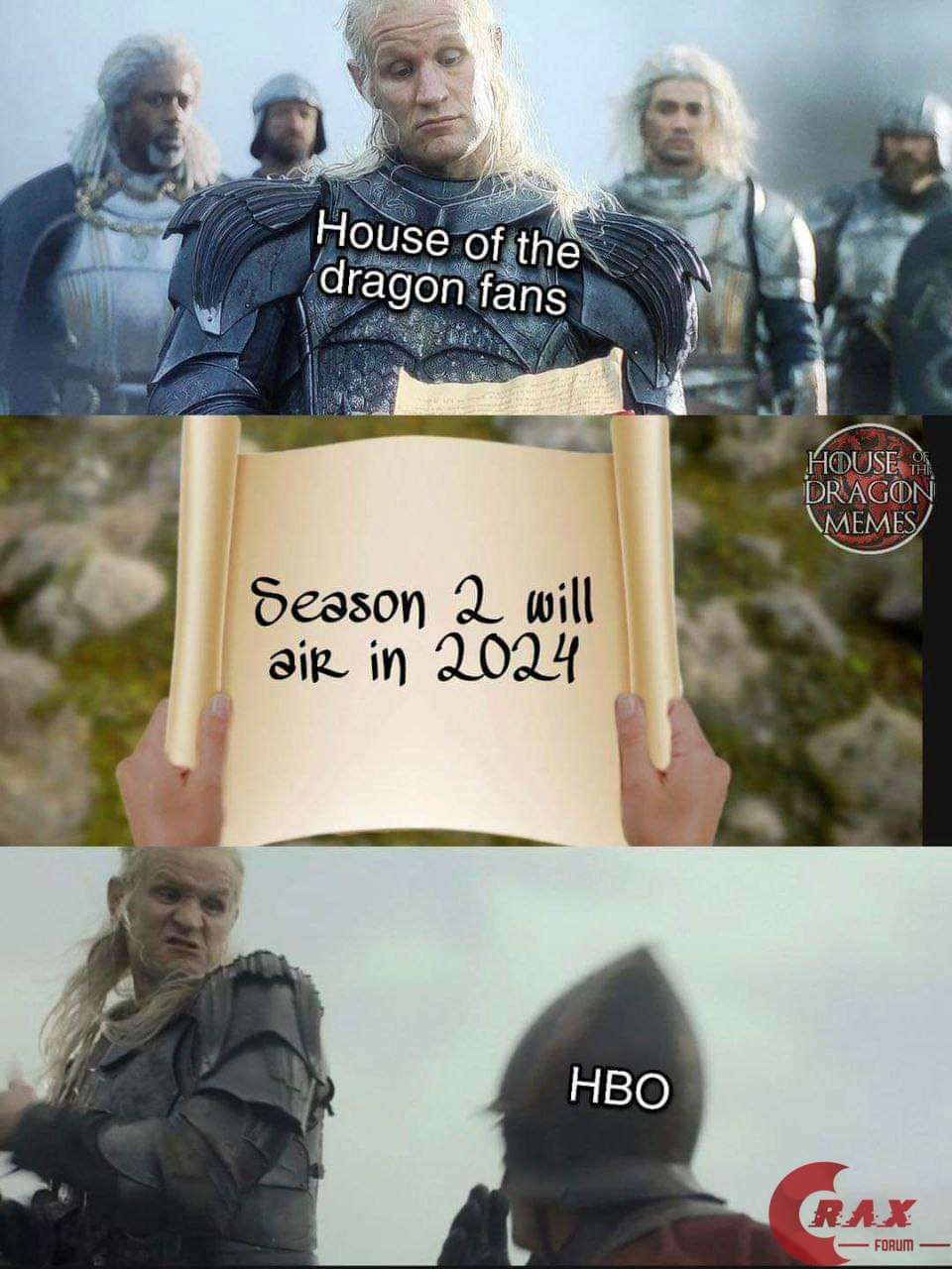 House of the dragon meme season 2