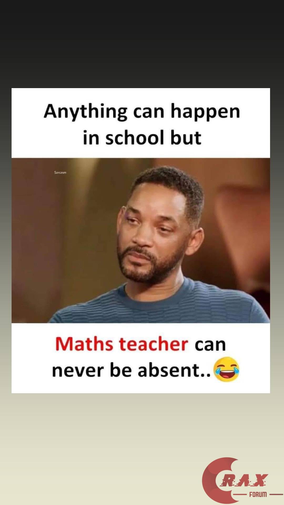 Maths teacher meme