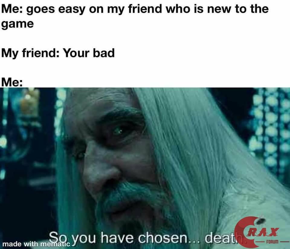 So you have chosen death